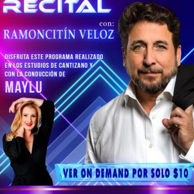 Recital con Ramon poster morado ON DEMANDc